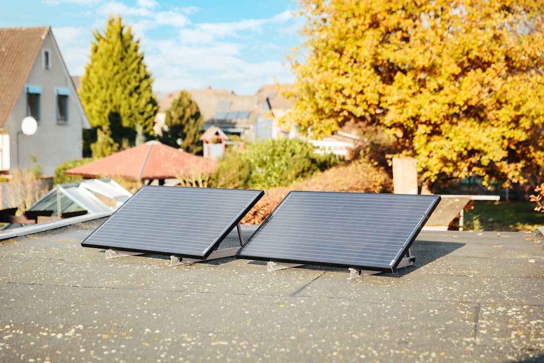 Panneaux solaires photovoltaïques sur toiture